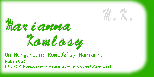 marianna komlosy business card